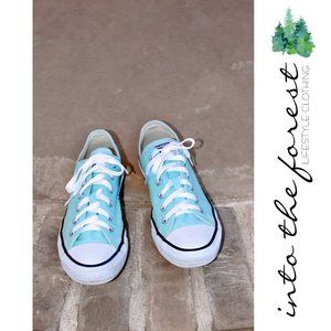 Converse All Star Mint Green Low Top Shoes Sneakers Size Women's 10, Men's 8